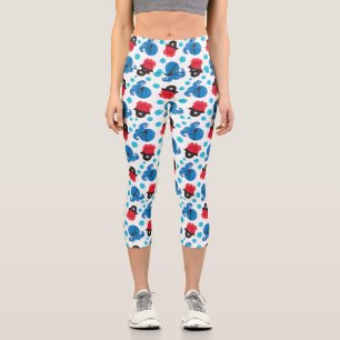 Piratenktopus, Octopusmuster, Meerestiere Capri Leggings