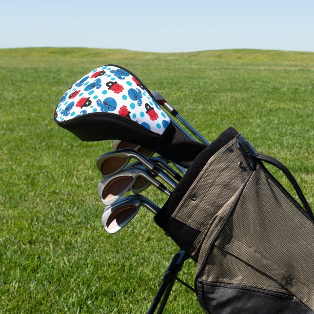 Piratenktopus, Octopusmuster, Meerestiere Golf Headcover (In SItu)