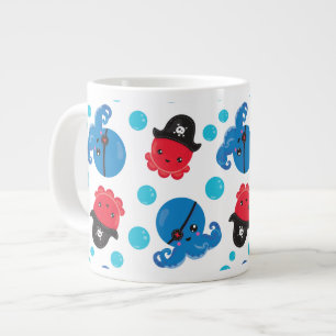 Piratenktopus, Octopusmuster, Meerestiere Jumbo-Tasse