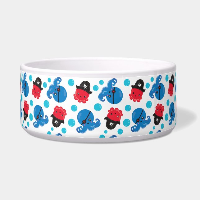 Piratenktopus, Octopusmuster, Meerestiere Napf (Vorderseite)