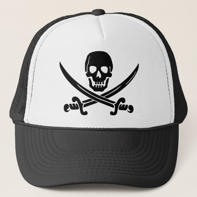 Piratenlogo Truckerkappe (Vorderseite)
