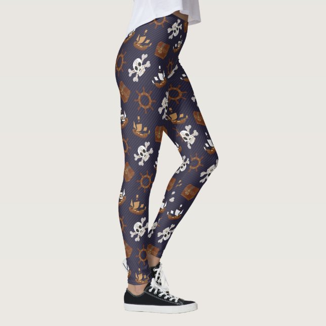 Piratenmuster Leggings (Rechts)