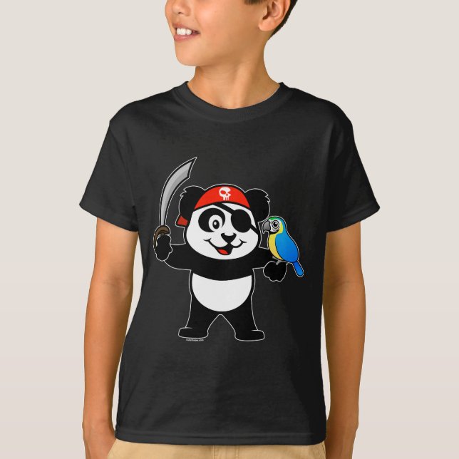 Piratenpanda T-Shirt (Vorderseite)