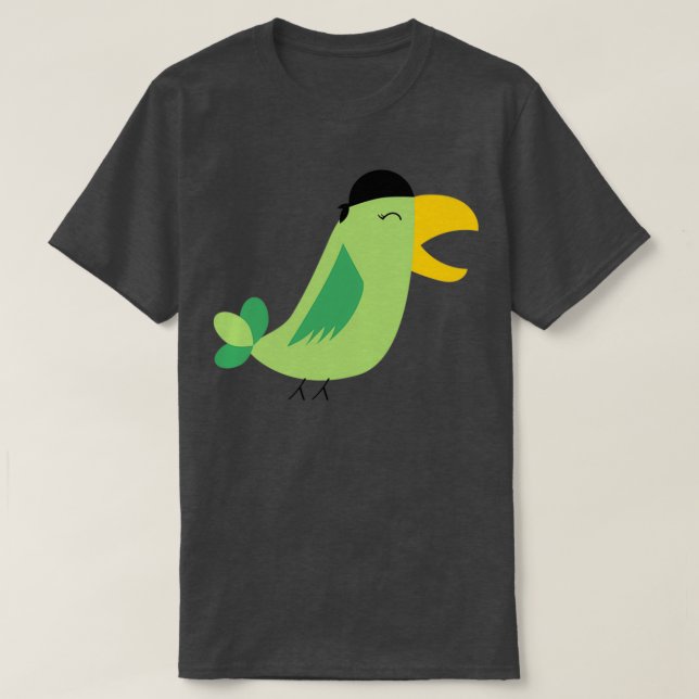 Piratenpapagei 10 T-Shirt (Design vorne)