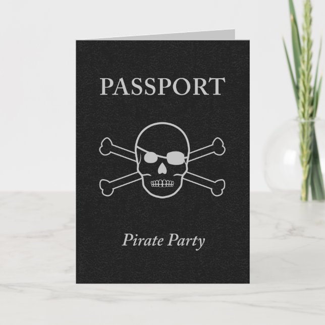 Piratenparty-Reisepass Einladung (Vorderseite)