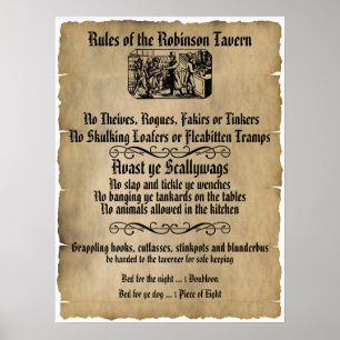 Piratenregeln Poster