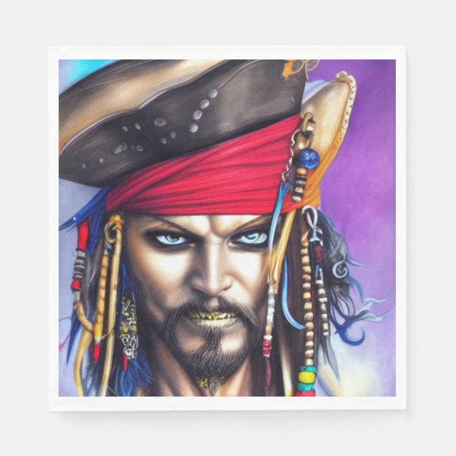 Piratensammlung Serviette (Vorderseite)