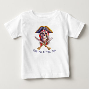 Piratenschädel bringt mich zu deinem Leben für Kin Baby T-shirt