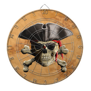 Piratenschädel Dartscheibe