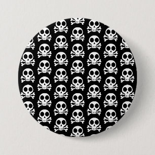 Piratenschädel-Design Button