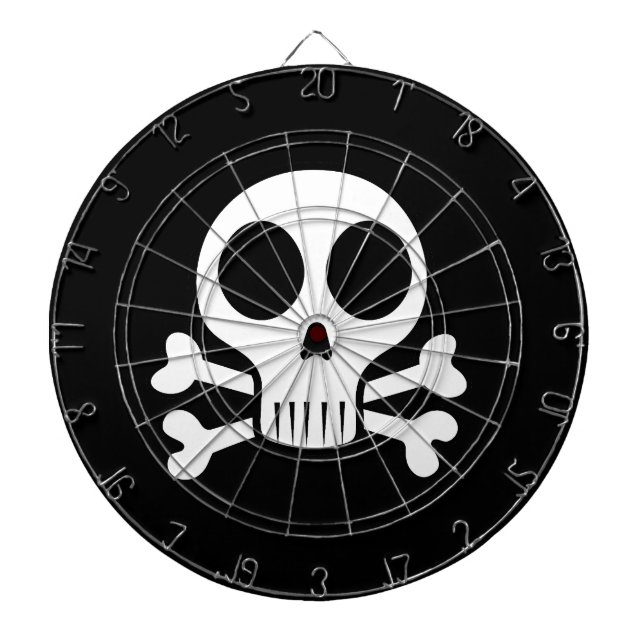 Piratenschädel-Design Dartscheibe (vorne)