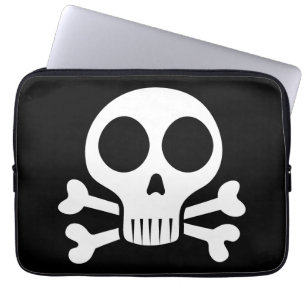 Piratenschädel-Design Laptopschutzhülle