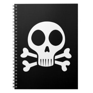 Piratenschädel-Design Notizblock