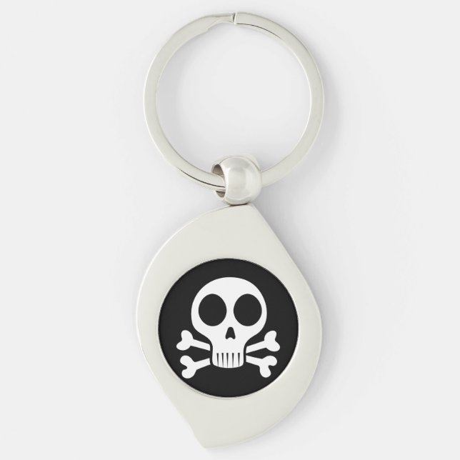 Piratenschädel-Design Schlüsselanhänger (Vorderseite)
