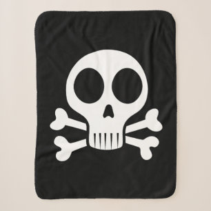 Piratenschädel-Design Sherpadecke