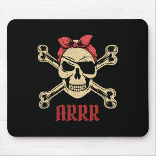 Piratenschädel mit Eyepatch und Ndana Mousepad
