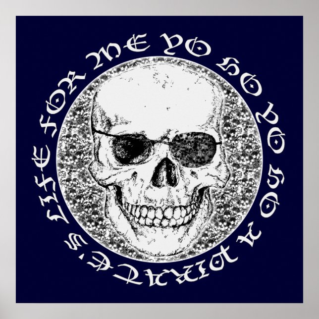 Piratenschädel Poster (Vorne)
