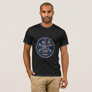 Piratenschädel-T-Shirt mit individuellem Namen und T-Shirt