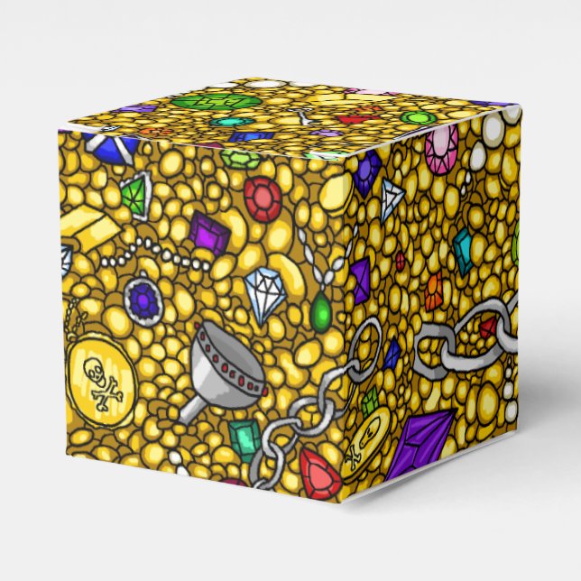 Piratenschatz-Gastgeschenke Geschenkschachtel (Vorderseite)