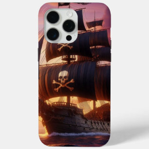 Piratenschiff bei Sonnenaufgang/Sonnenuntergang Case-Mate iPhone Hülle