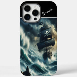 Piratenschiff im Sturm iPhone 16 Pro Max Hülle
