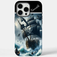 Piratenschiff im Sturm