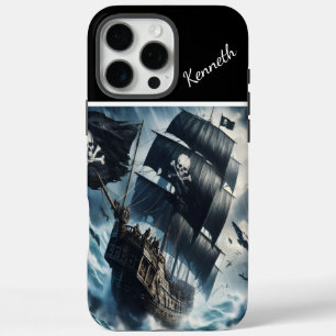Piratenschiff in einem Tempest iPhone 16 Pro Max Hülle