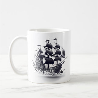 Piratenschiff Kaffeetasse