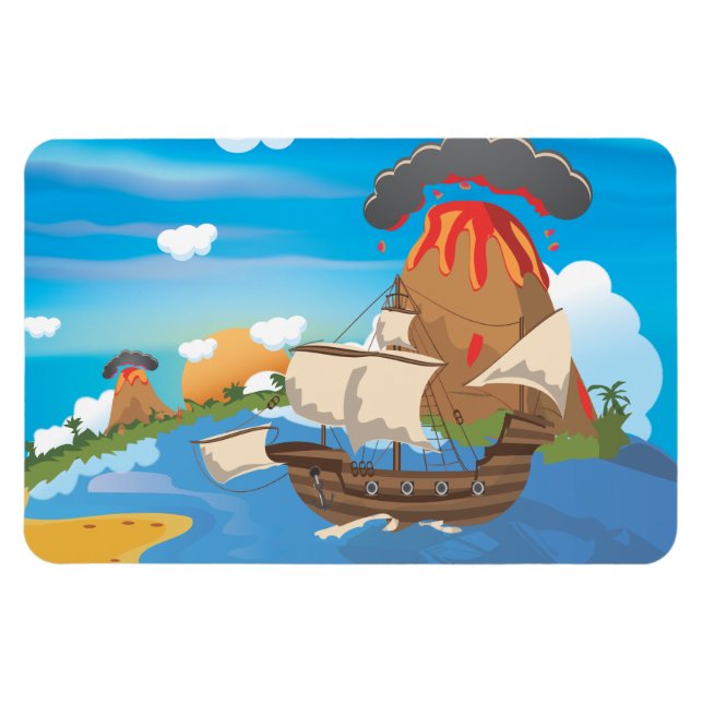 Piratenschiff Magnet (Horizontal)
