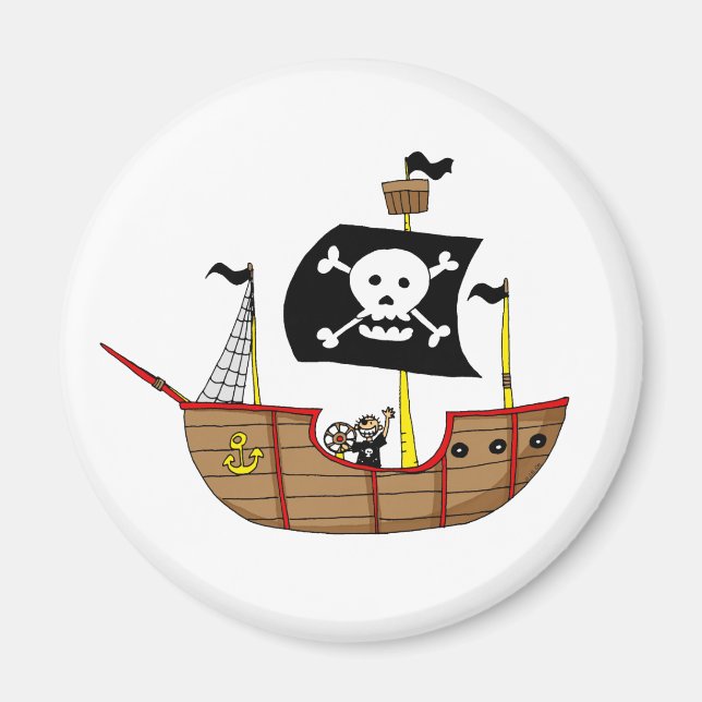 Piratenschiff Magnet (Vorne)
