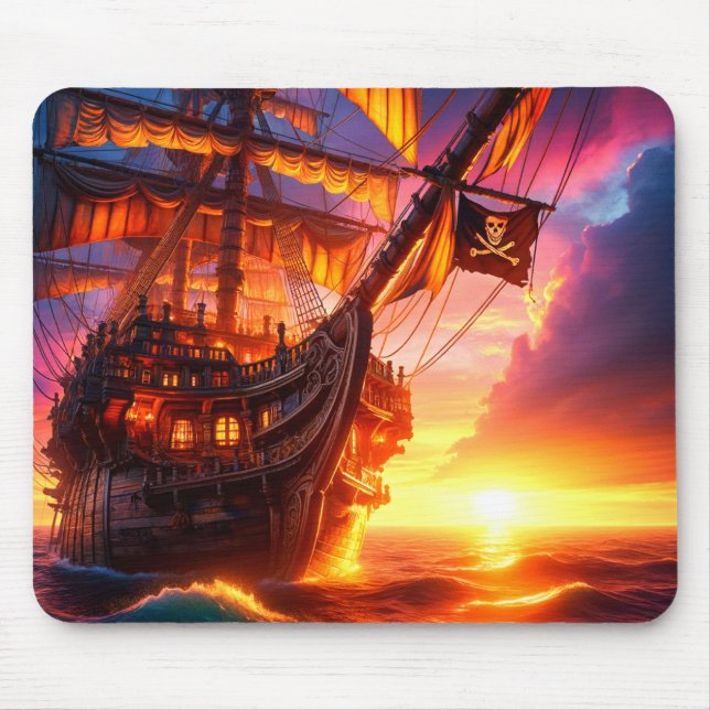 Piratenschiff Mousepad (Vorne)