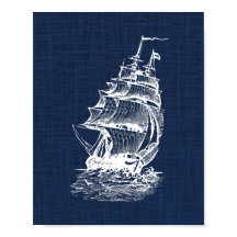 Piratenschiff Nautical Print