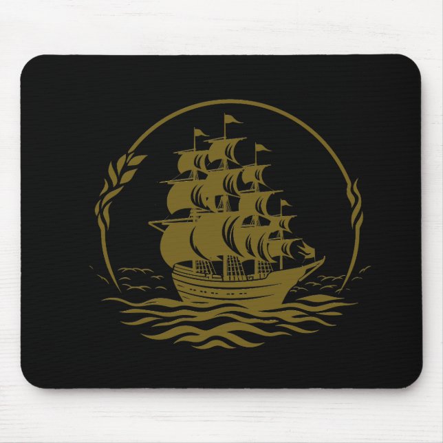 Piratenschiff Ocean World Wonder Adventure Vector Mousepad (Vorne)