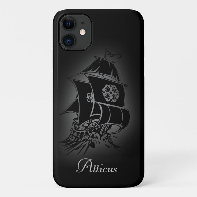 Piratenschiff Personal Case-Mate iPhone Hülle (Rückseite)