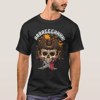 Piratenschiff Piratenflagge Crossbones Flag Pira T-Shirt