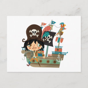 Piratenschiff Postkarte