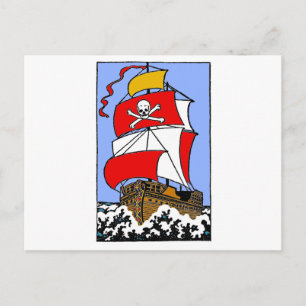 Piratenschiff Postkarte