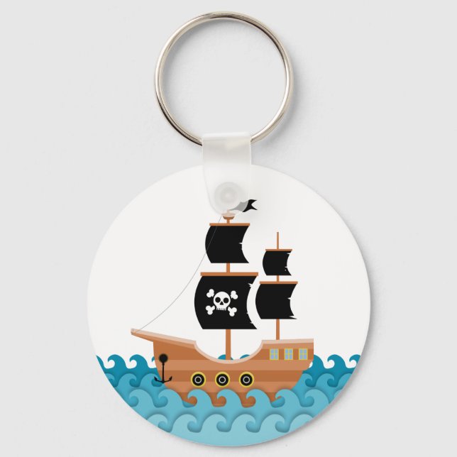 Piratenschiff Schlüsselanhänger (Vorderseite)