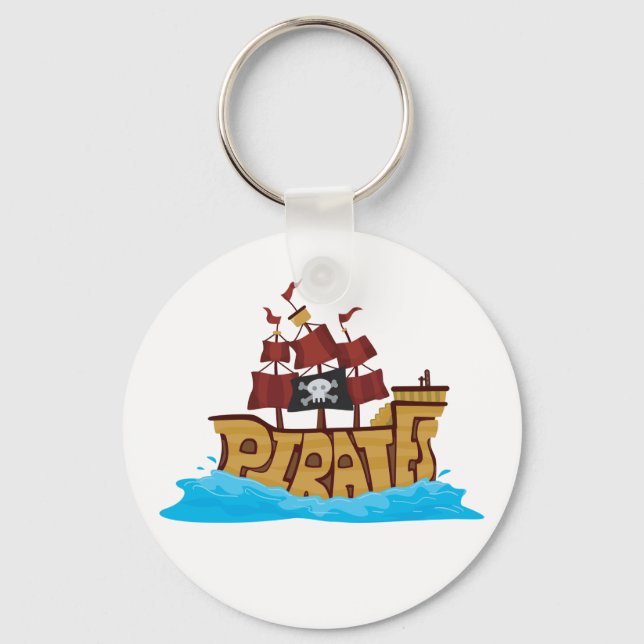 Piratenschiff Schlüsselanhänger (Vorderseite)