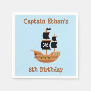 Piratenschiff Serviette
