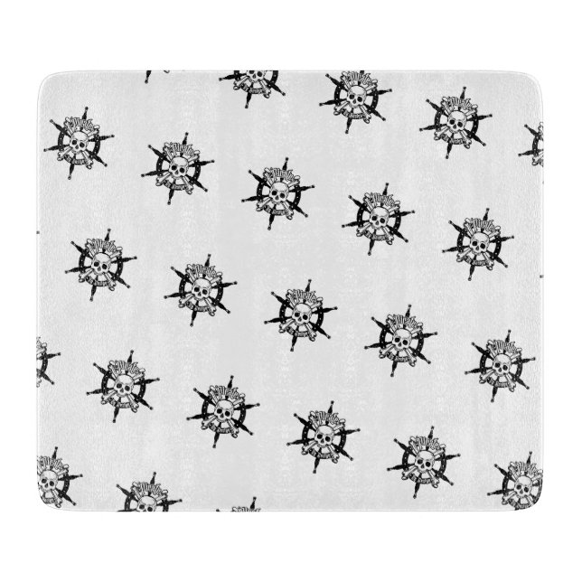 Piratenschneidkammer Schneidebrett (Vorderseite)