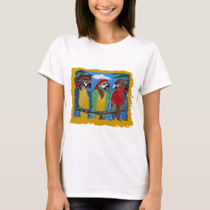 Piratenschutzpartei Papageien T-Shirt