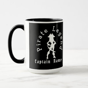 Piratenschwarze Tasse