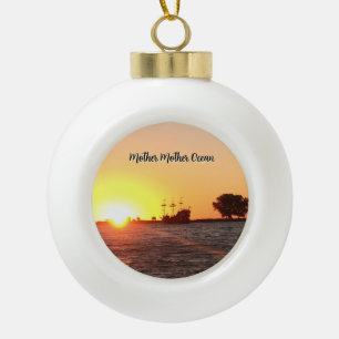 Piratenseele Keramik Kugel-Ornament