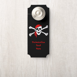 Piratenskull & Crossbones Personalisiertes Zimmer Türanhänger