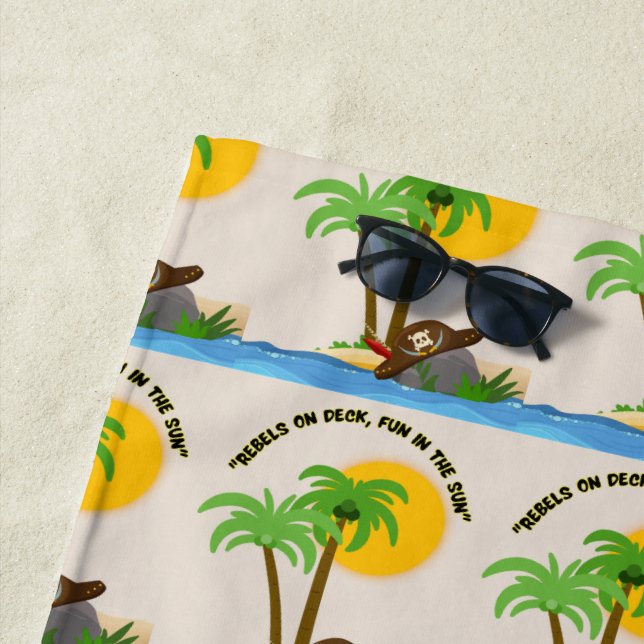 Piratenstrand Strandtuch (Beispiel)