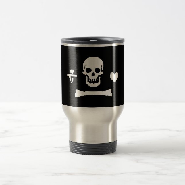 Piratentaube Reisebecher (Mittel)