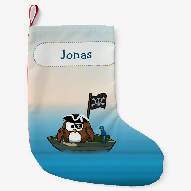 Piratenuhu - Weihnachtssock Kleiner Weihnachtsstrumpf (Vorderseite)