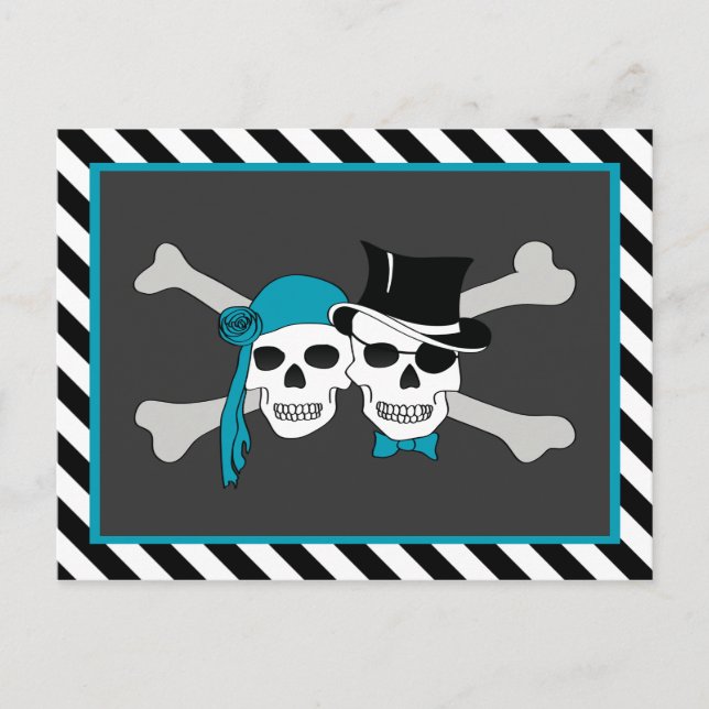 Piratenveranstaltung Einladungspostkarte (Vorderseite)