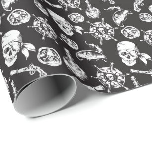Piratenwackelpapier Geschenkpapier